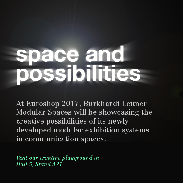 Guiding idea for Euroshop fair: space and possibilities